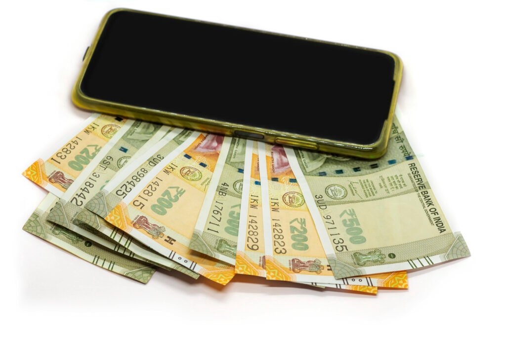 closeup shot of 200 and 500 indian rupees and a mo 2025 02 09 01 05 37 utc 1