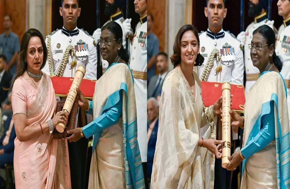 देश की 131 विभूतियों को राष्ट्रपति द्रौपदी मुर्मू ने नवाजा: रोहित शर्मा, हरमनप्रीत और आर. माधवन को मिला पद्मश्री, देखें पूरी लिस्ट 1 padm 1