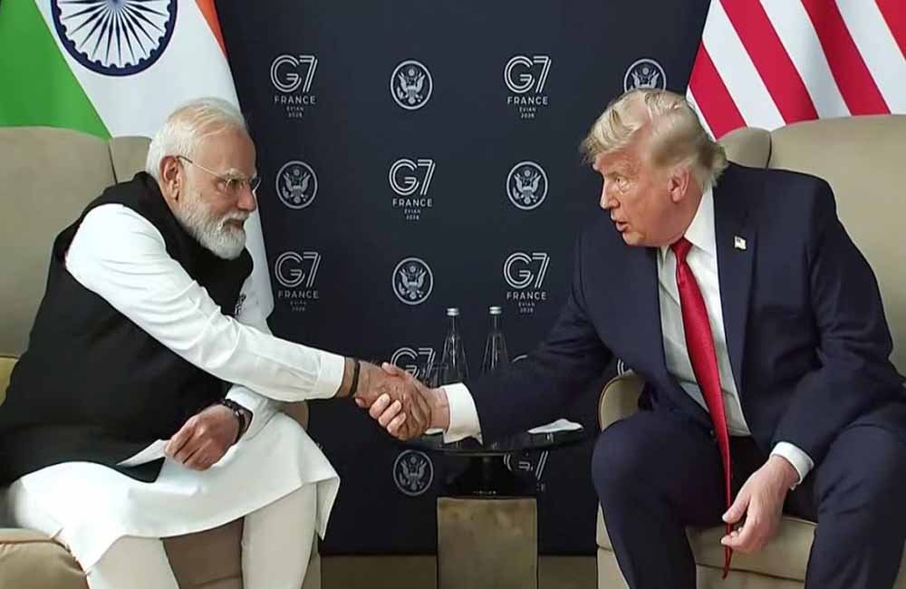 "पीएम मोदी के रहते भारत पर हमला हुआ तो साथ देंगे": फ्रांस में मोदी-ट्रंप की द्विपक्षीय बैठक के बाद डोनाल्ड ट्रंप का बड़ा बयान 1 modi trump 4 1