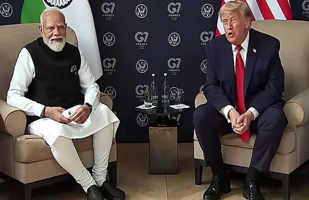 "मोदी शांत और मजबूत नेता हैं, मैं उनके जैसा नहीं" — फ्रांस में द्विपक्षीय बैठक से पहले राष्ट्रपति ट्रंप ने की पीएम मोदी की जमकर तारीफ 2 modi trump 5